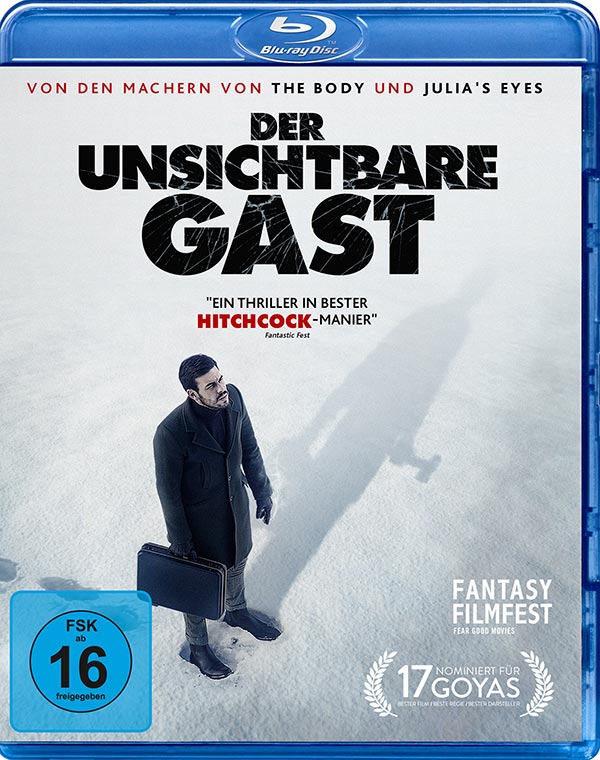 Der unsichtbare Gast (Blu-ray) Cover Bekleidung, Mantel, Tasche, Veröffentlichung, Buch