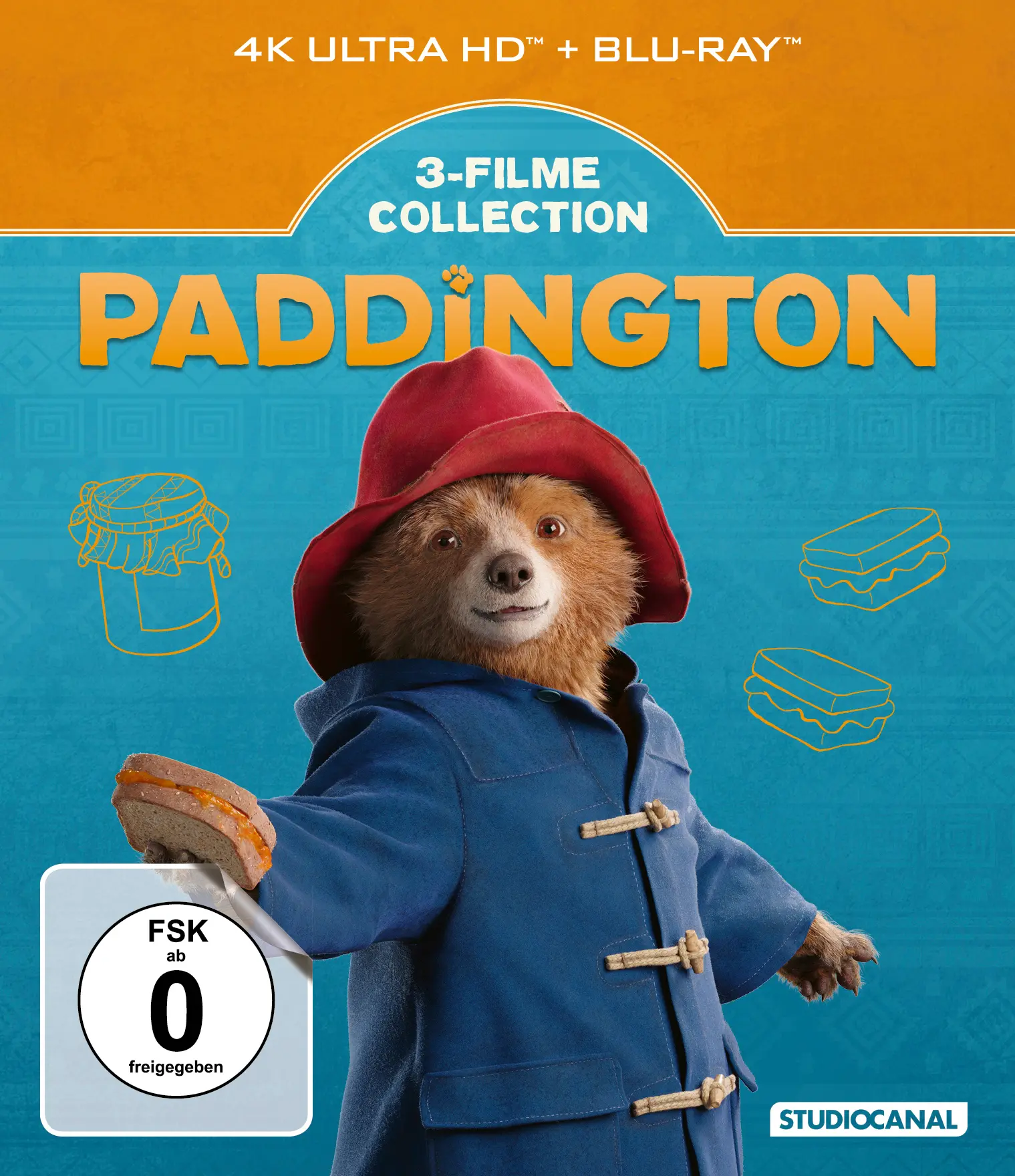 Paddington - 3 Filme Collection (3 4K-UHDs) Cover Paddington - 3 Filme Collection (3 4K-UHDs) Cover