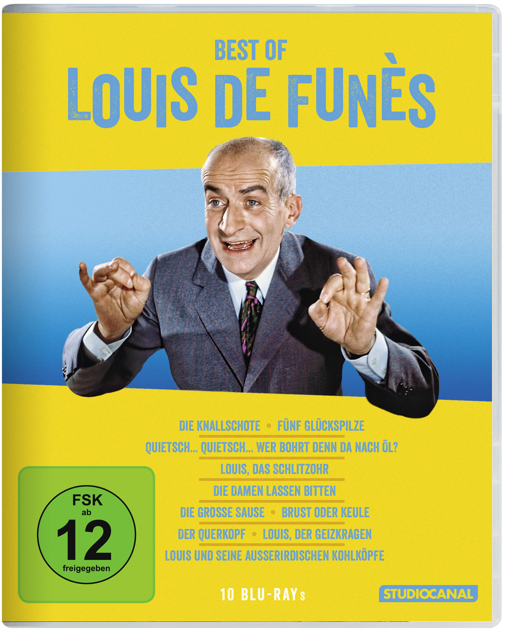 Best of Louis de Funes (10 Blu-rays) Cover