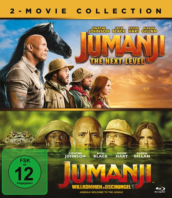 Jumanji: The Next Level / Jumanji: Willkommen im Dschungel (2 Blu-rays) Cover