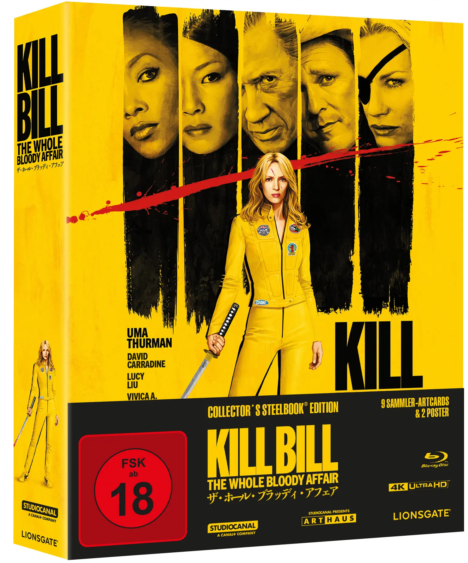 Kill Bill: The Whole Bloody Affair (Collectors Steelbook Edition, 2 4K-UHDs+2 Blu-rays) (Shop)