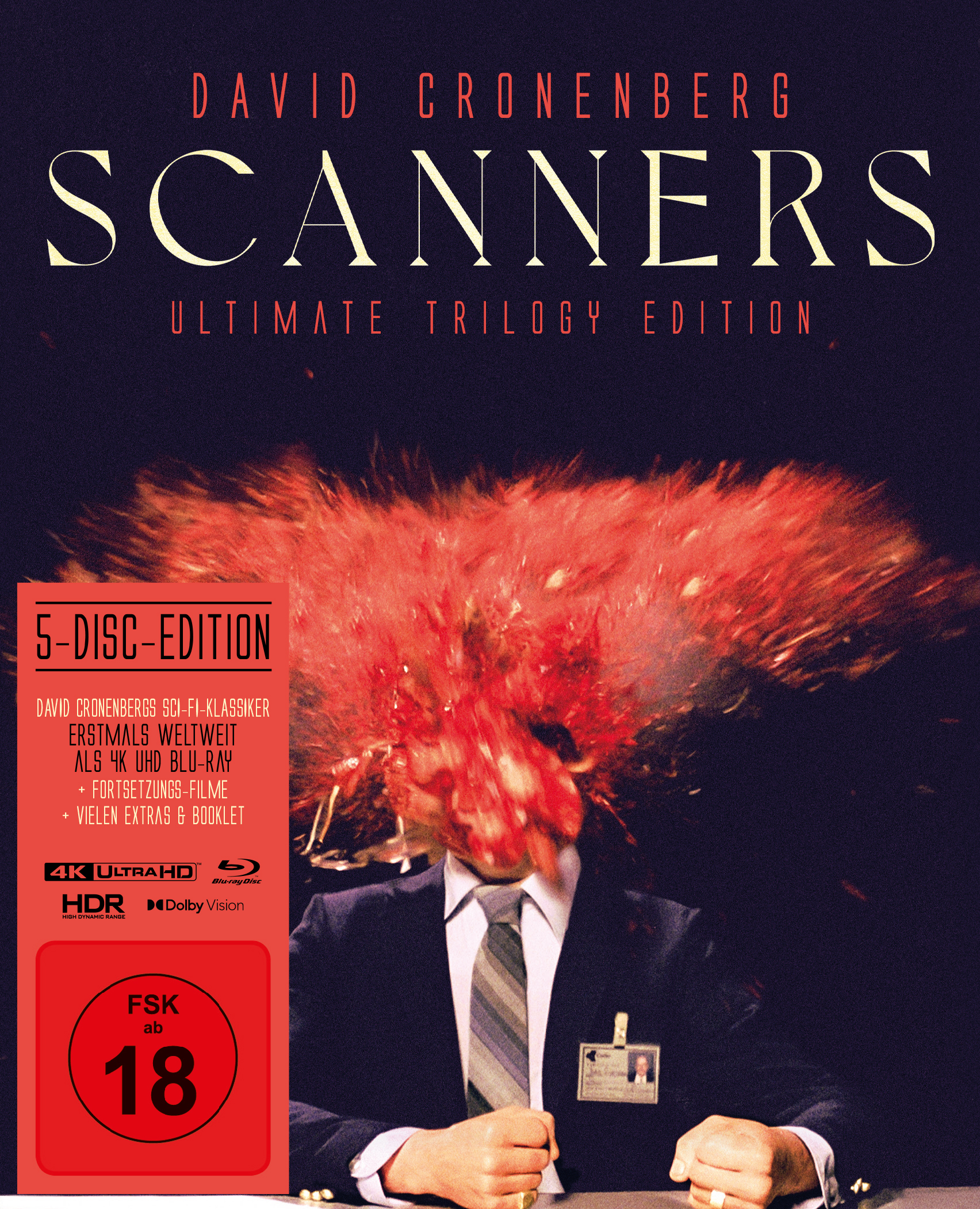 Scanners - Ultimate Edition (4K-UHD+4 Blu-rays) Cover Scanners - Ultimate Edition (4K-UHD+4 Blu-rays) Cover