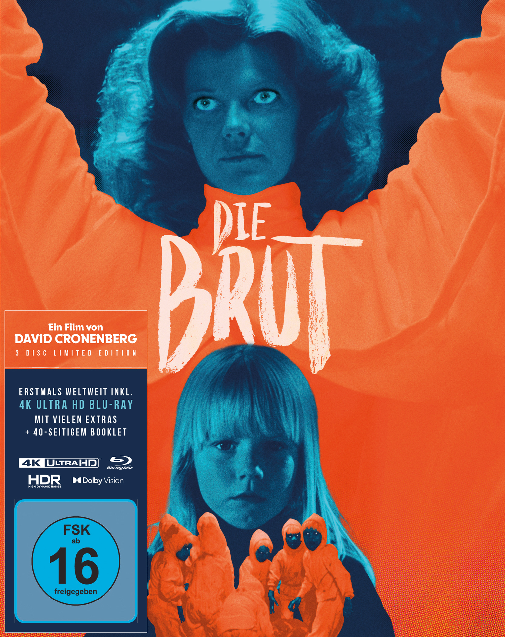 Die Brut (Mediabook, 4K-UHD+2 Blu-rays) (Shop Exklusiv) Cover Werbung, Plakat, Veröffentlichung, Person, Frau