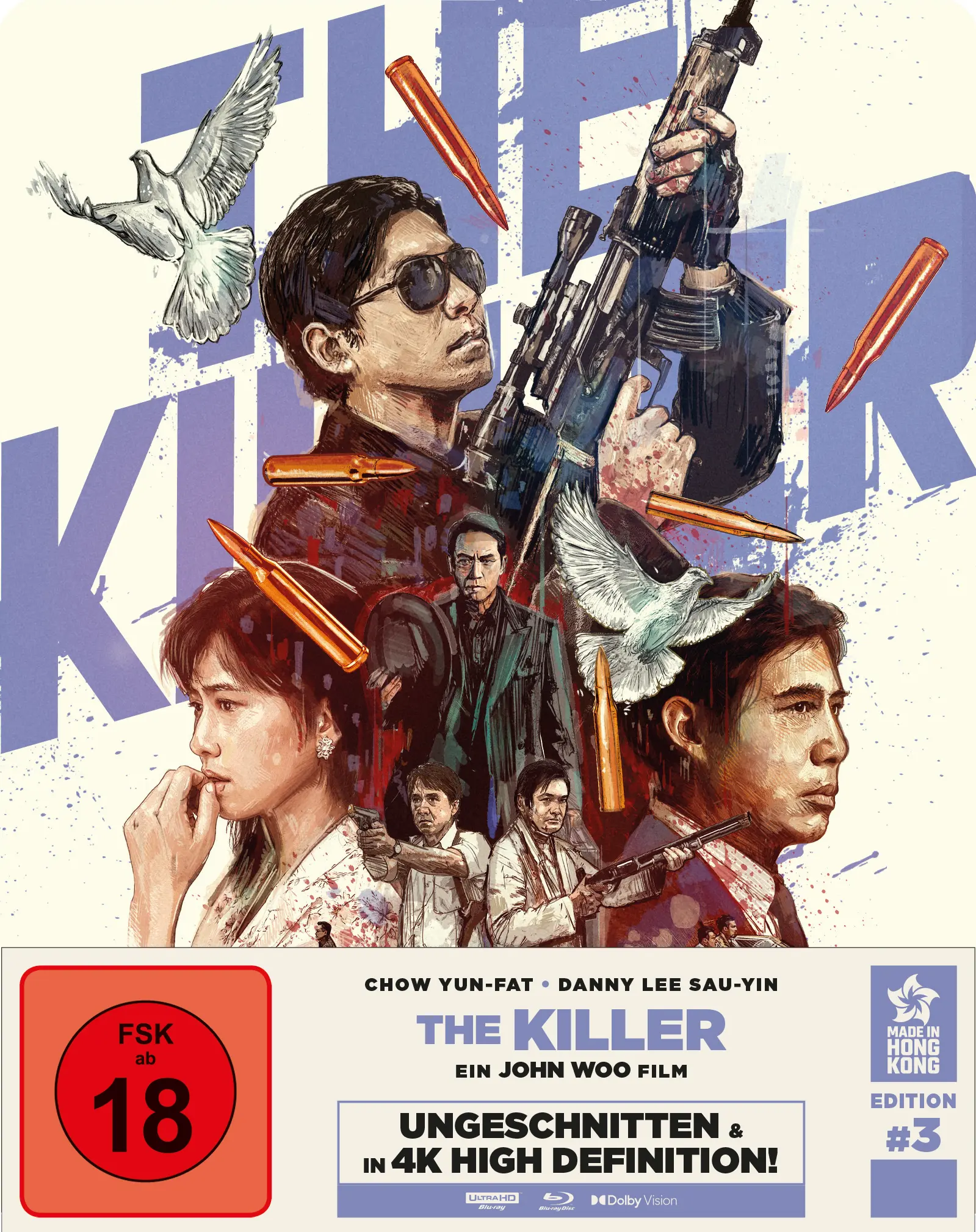 The Killer (Steelbook, 4K-UHD+3 Blu-rays) Cover