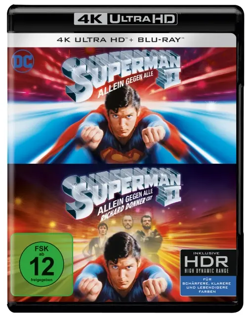 Superman II: Allein gegen alle (Kinoversion & Richard Donner Cut) (4K-UHD)