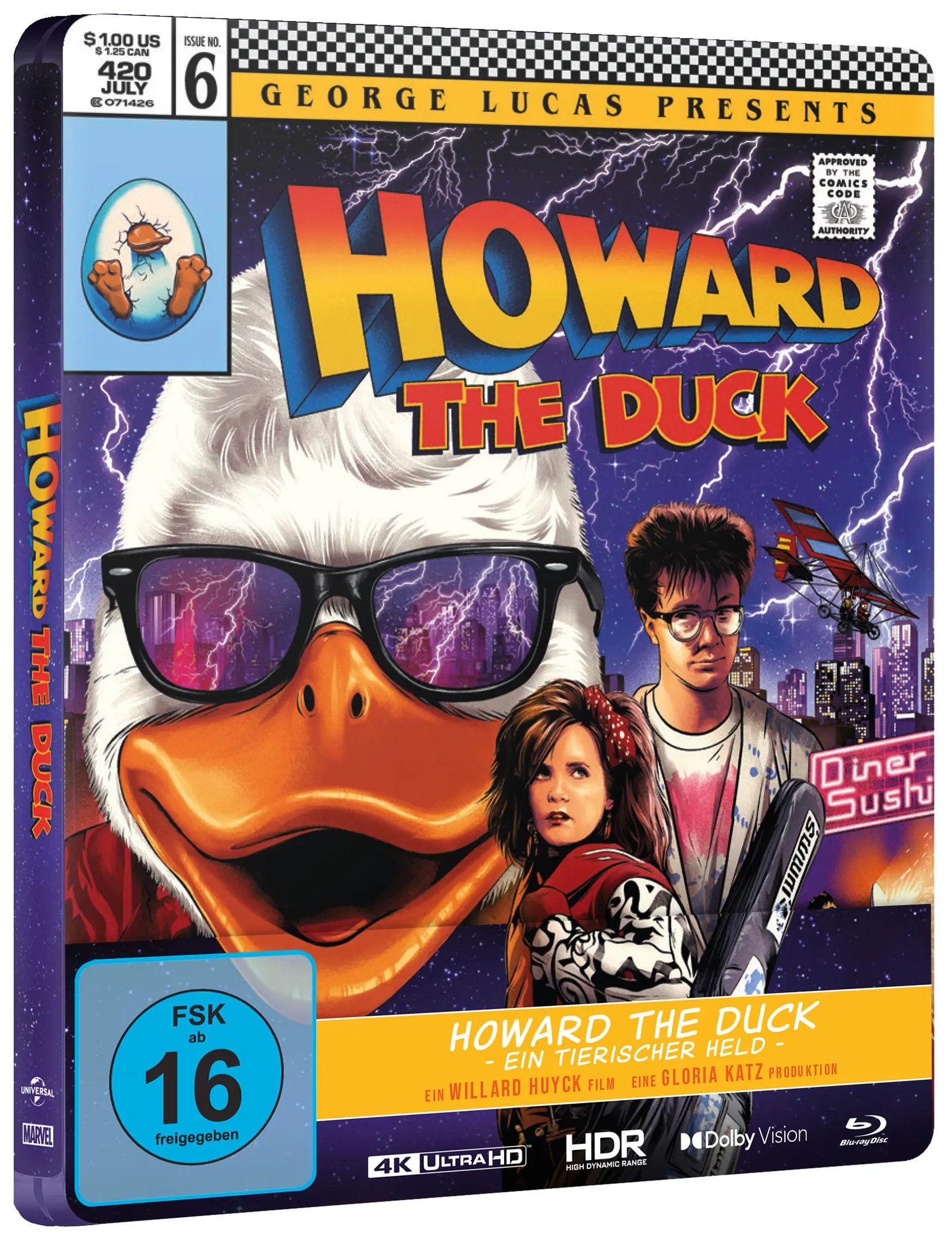 Howard the Duck - Ein tierischer Held (Steelbook, 4K-UHD+Blu-ray)