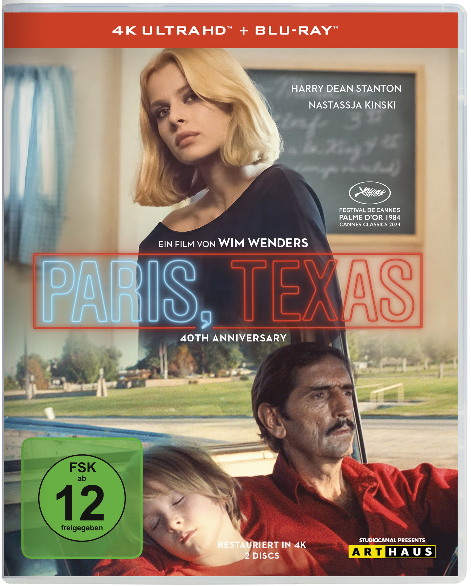 Paris, Texas - 40th Anniversary Edition (4K-UHD+Blu-ray) Cover