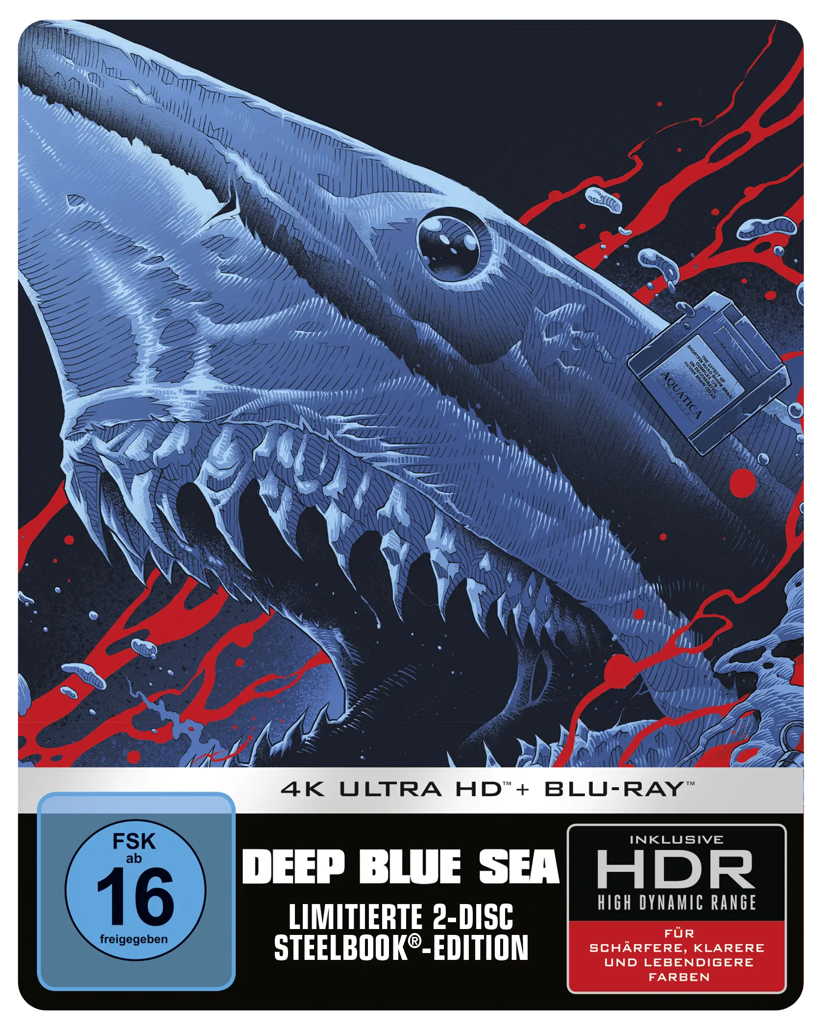 Deep Blue Sea (Steelbook, 4K-UHD+Blu-ray) Cover