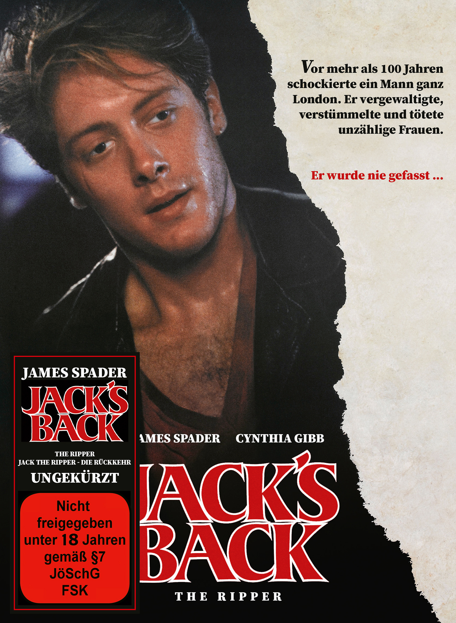 Jack´s Back - The Ripper (Mediabook A, Blu-ray+DVD) Cover
