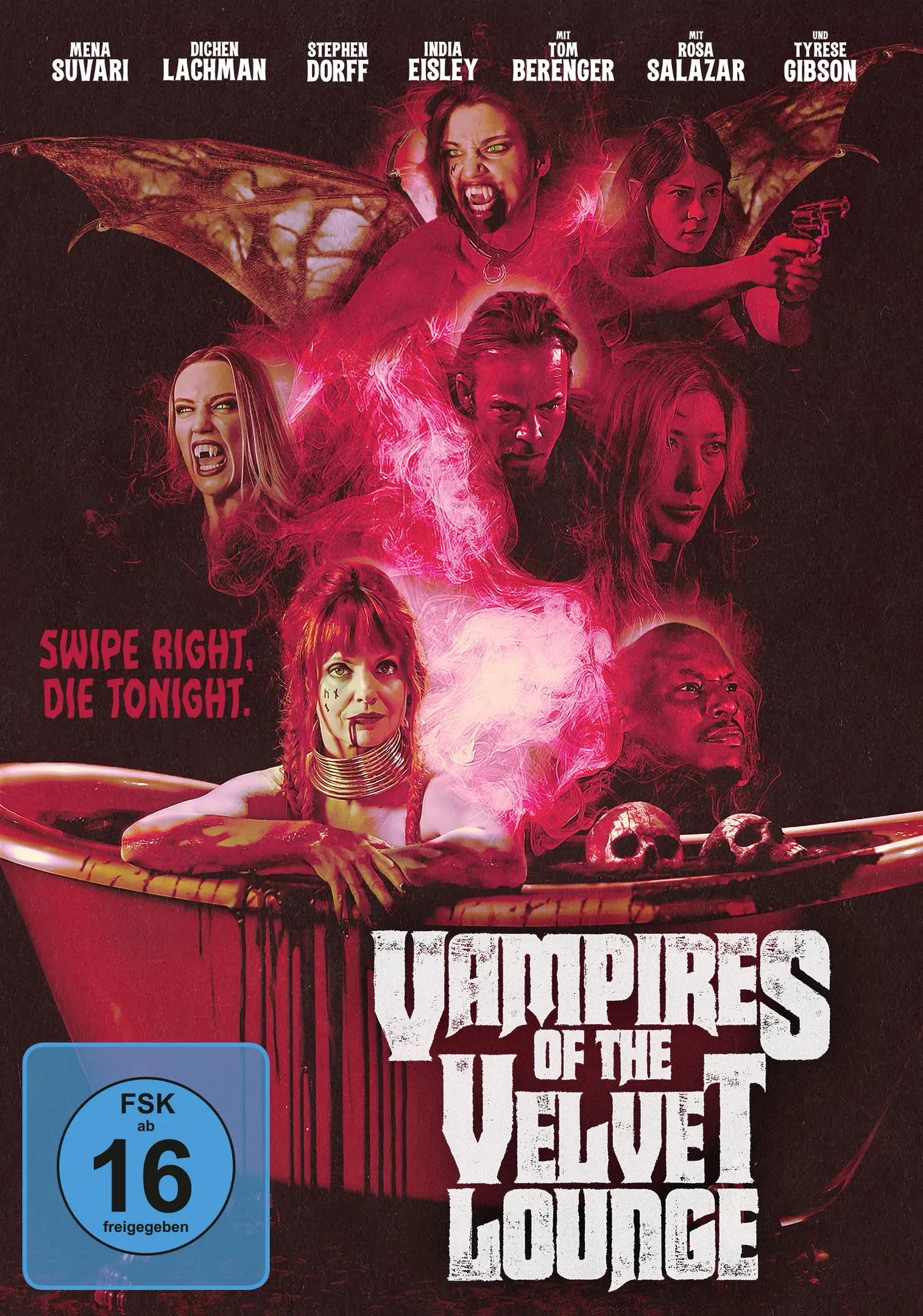 Vampir, Lounge, Plakat, Badewanne, Schädel