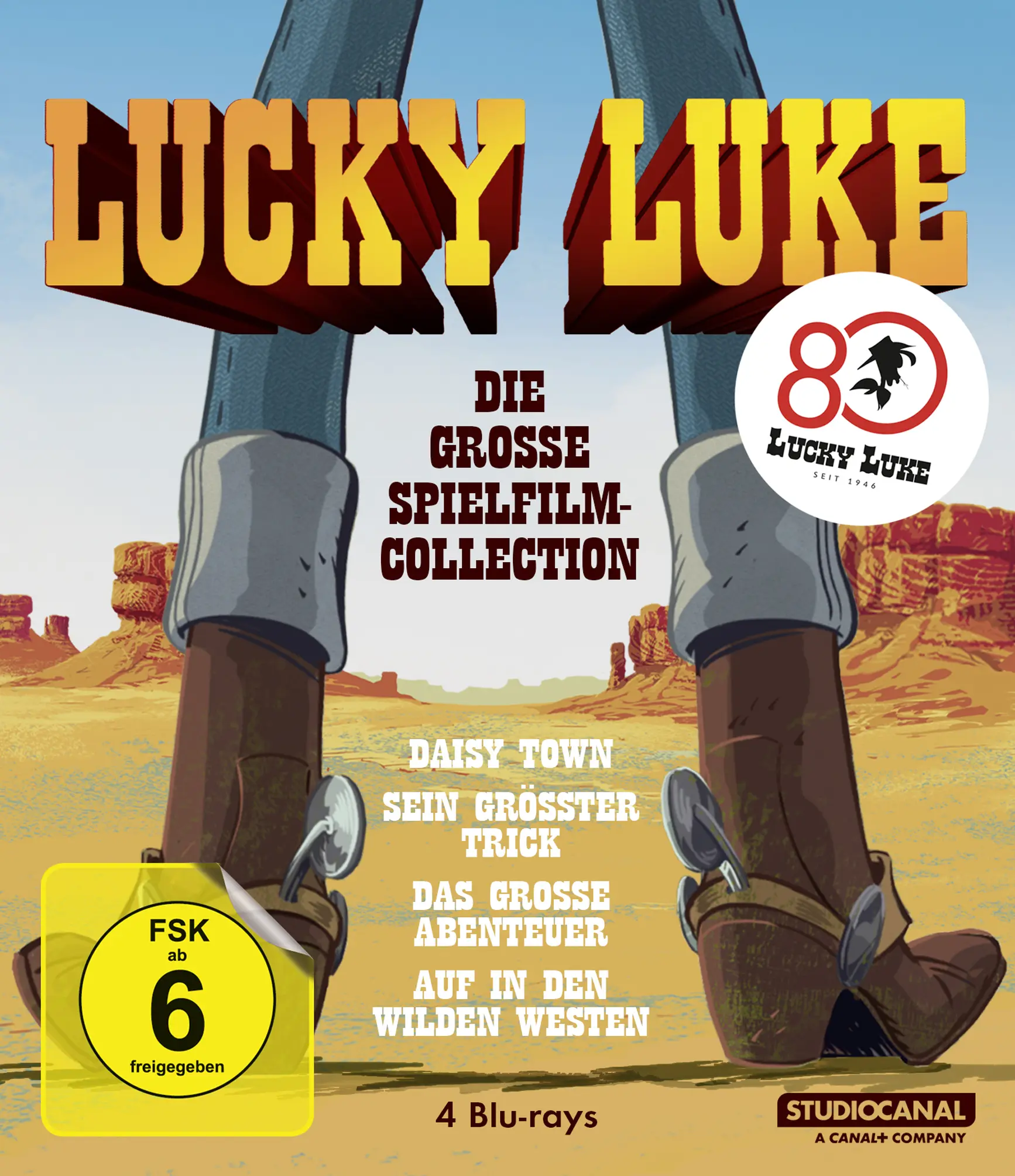 Lucky Luke: Die große Spielfilm-Collection (4 Blu-rays)