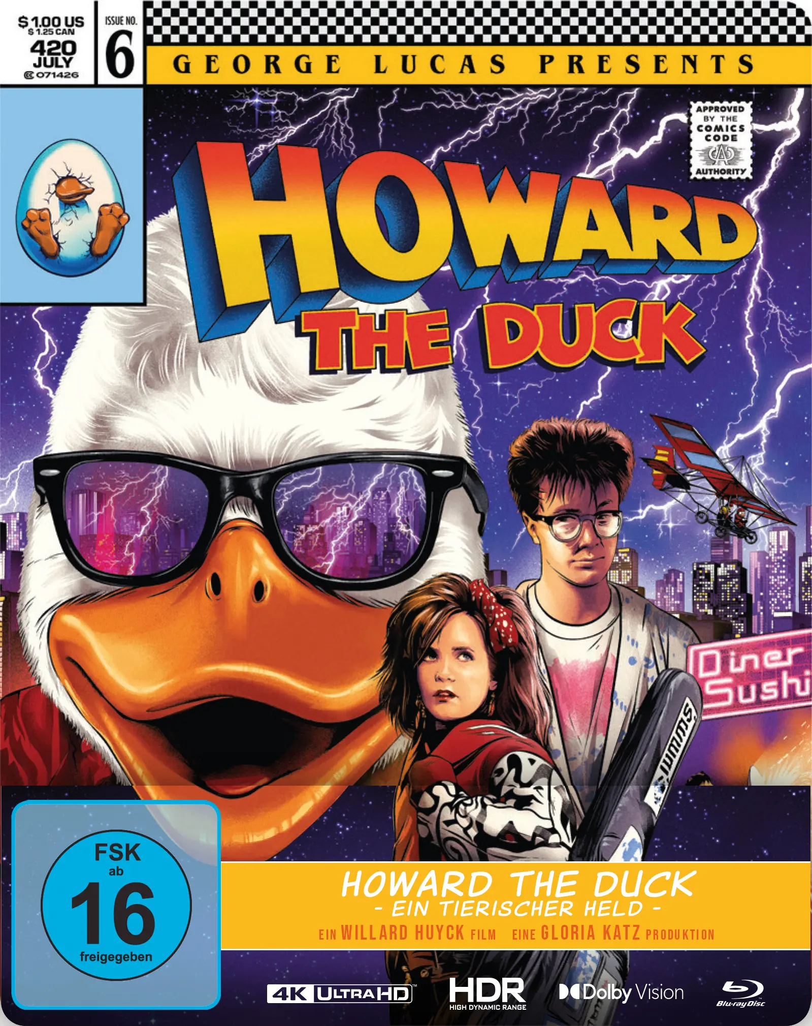 Howard the Duck - Ein tierischer Held (Steelbook, 4K-UHD+Blu-ray)