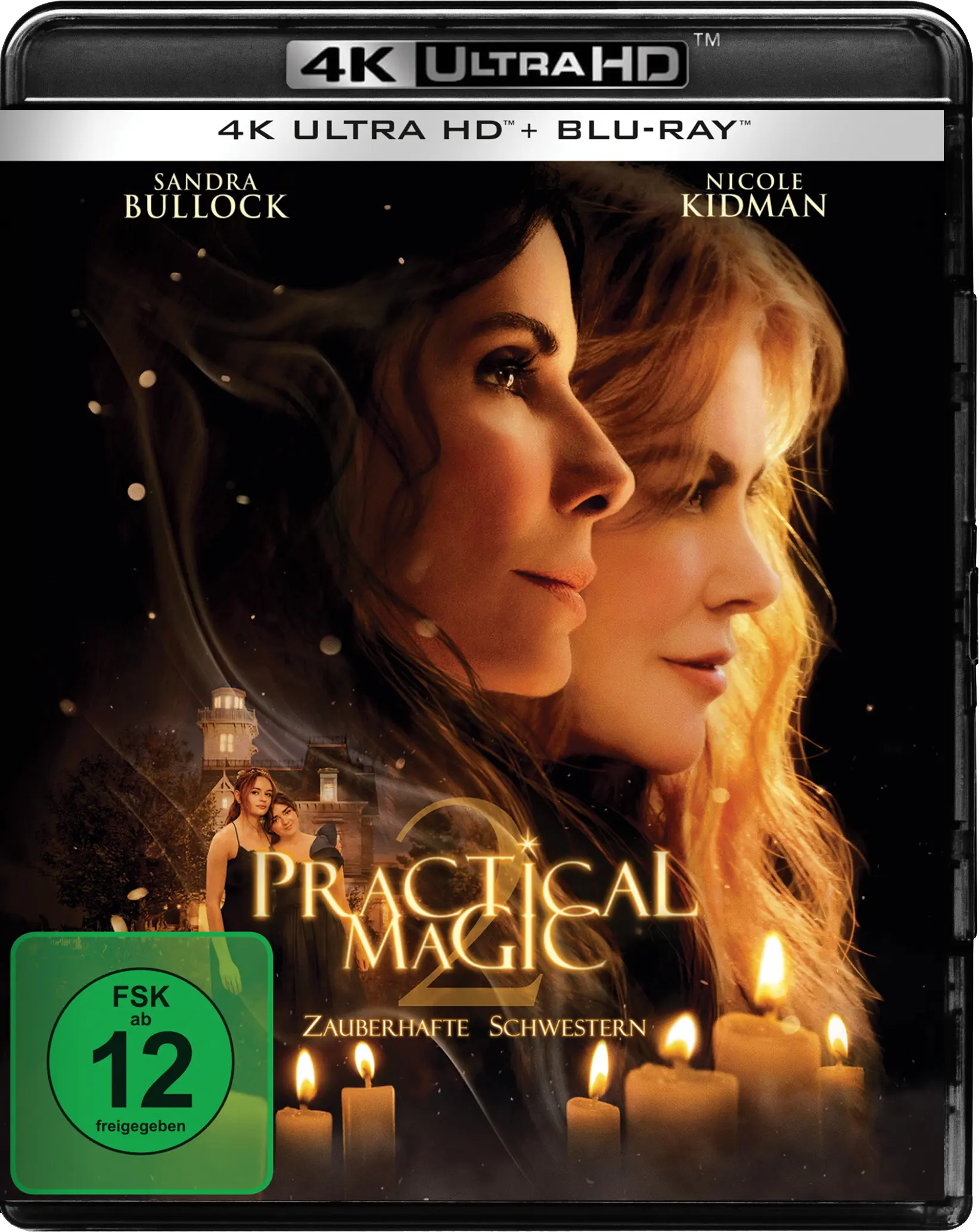 4K, DVD-Cover, Hexen, Kerzen, Schwestern