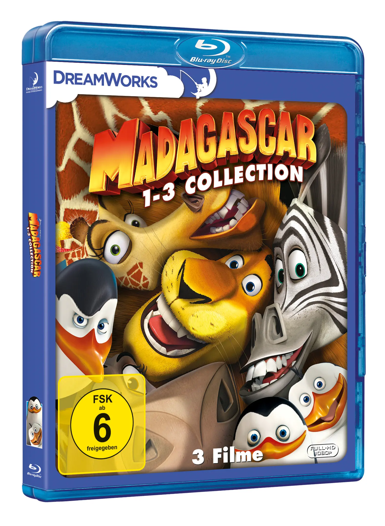 Madagascar 1-3 Collection (Blu-ray)