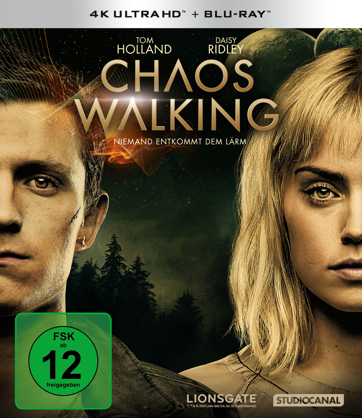 Chaos Walking (4K Ultra HD+Blu-ray) Cover Buch, Veröffentlichung, Roman, Person, Frau