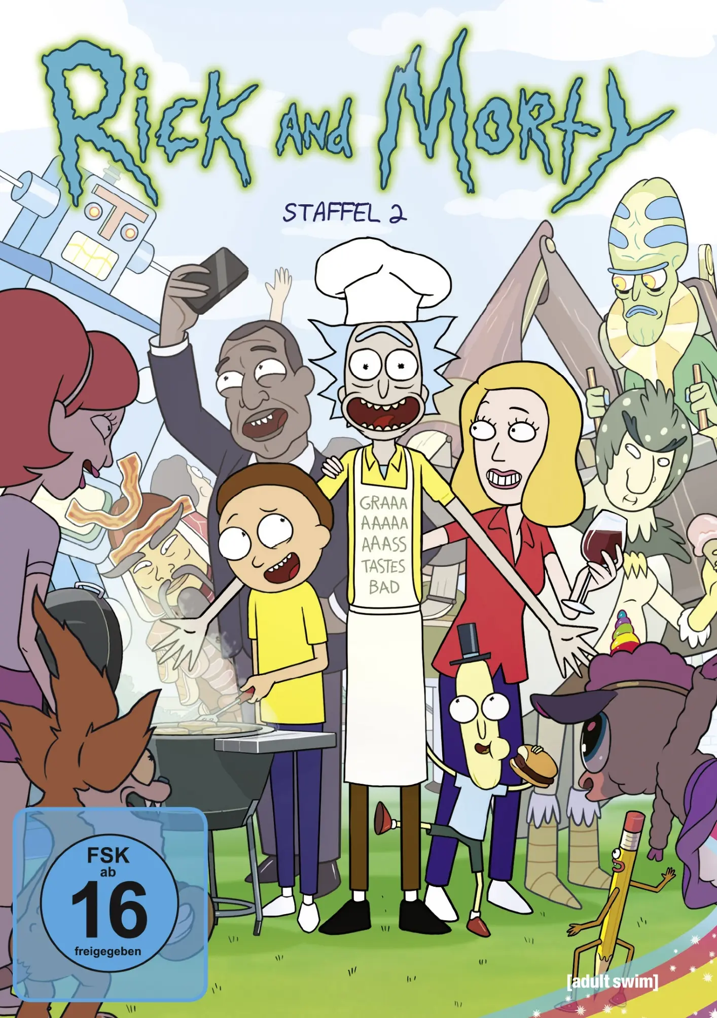 Rick and Morty (Uncensored): Die komplette 2. Staffel (DVD)