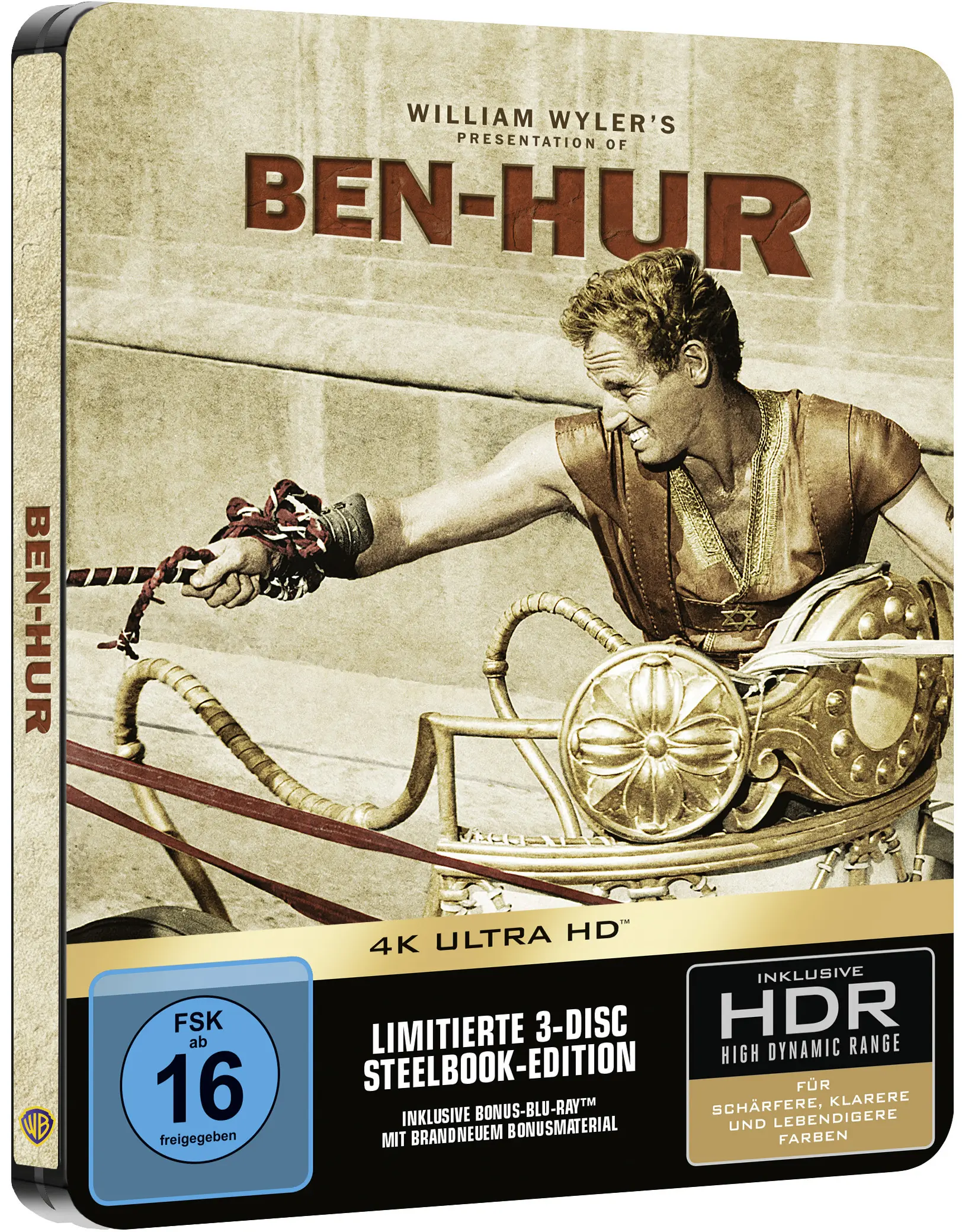 Ben-Hur (Steelbook, 2 4K-UHD+Blu-ray) (Exkl. Shop)