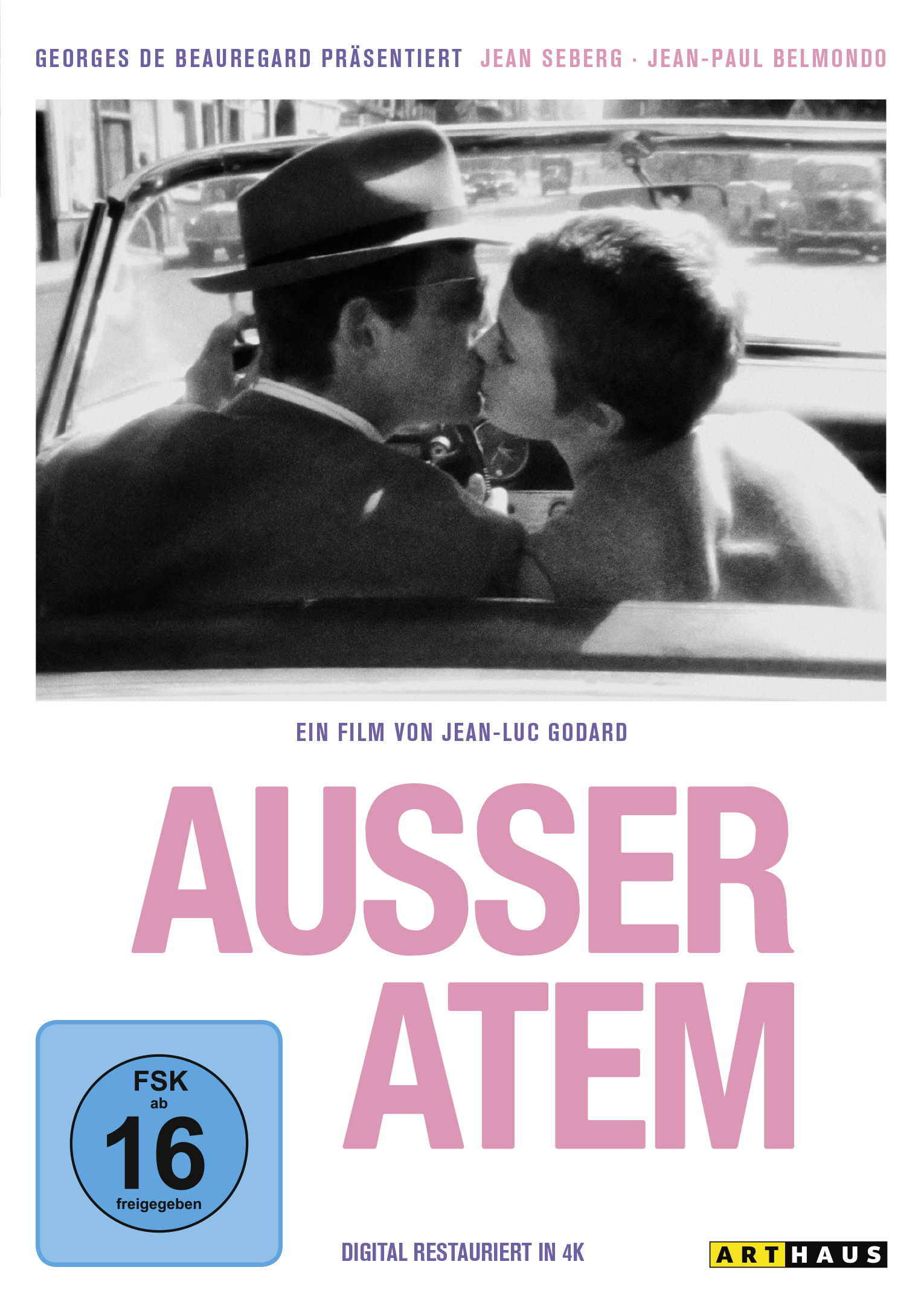 Außer Atem - 60th Anniversary Edition - Digital Remastered (DVD) Werbung, Plakat, Erwachsener, Mann, Person