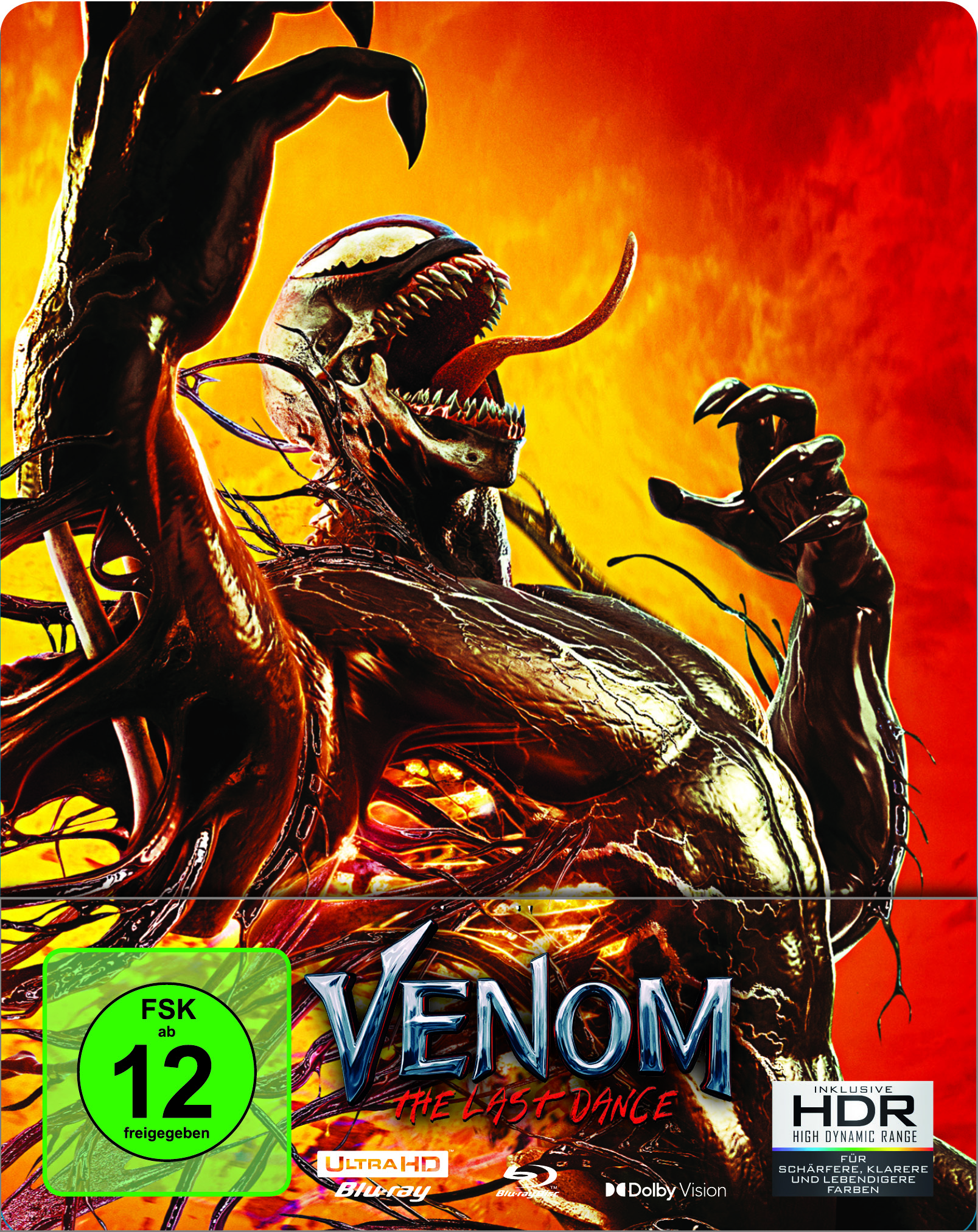 Venom: The Last Dance (Limitiertes Steelbook, 4K-UHD+Blu-ray) Cover Venom: The Last Dance (Limitiertes Steelbook, 4K-UHD+Blu-ray) Cover