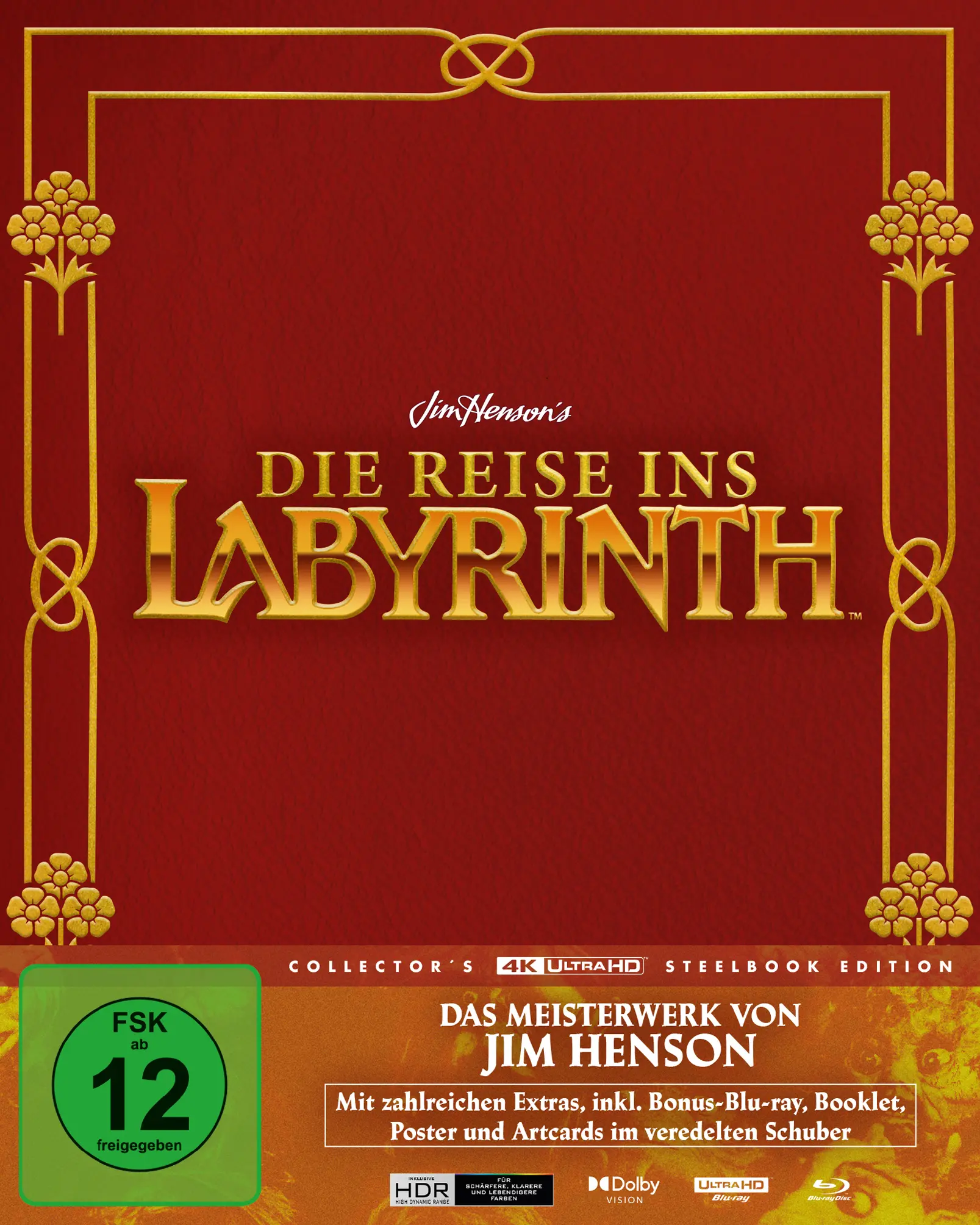 Die Reise ins Labyrinth - Collector´s Steelbook Edition (4K-UHD+2 Blu-rays) (Shop)